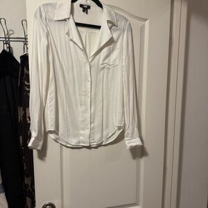 Paige Caprice White Button-Up Blouse
